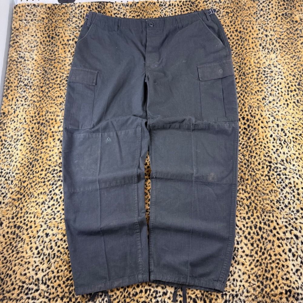 Galls Mens Black Ripstop Tactical Cargo Pants XL Regular 8415-01-184-3359